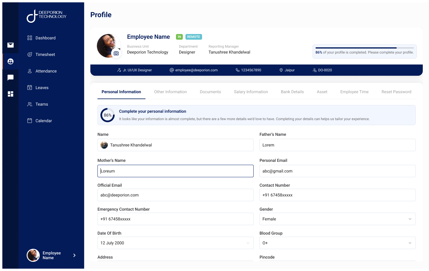 Dxyra Payroll Software Interface