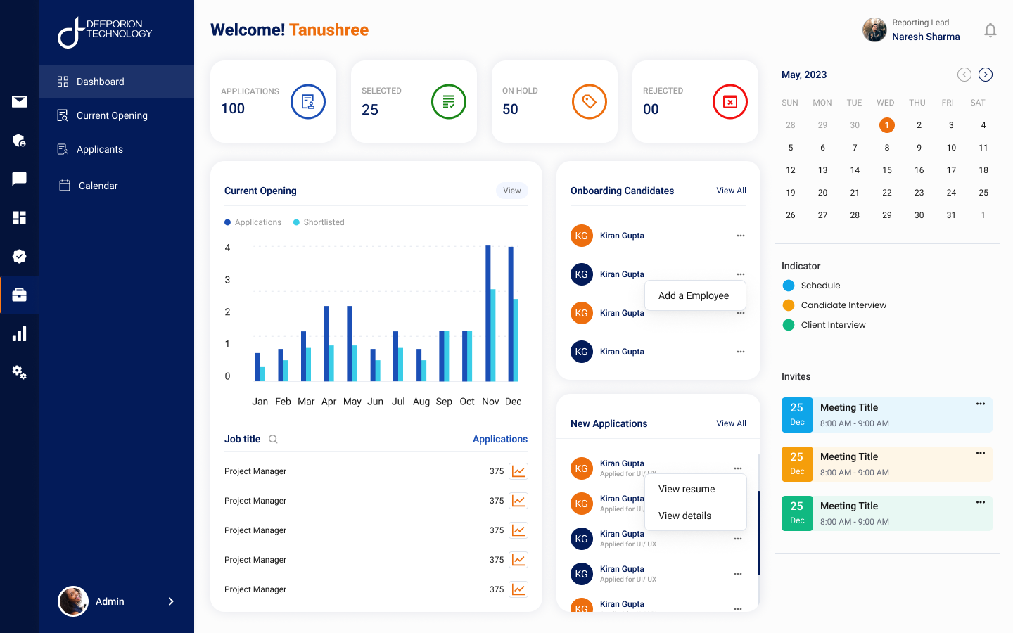 Dxyra Payroll Software Interface